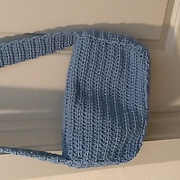 Handmade crochet star messenger bag - Picture 4 of 4